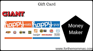 Happy cards are gift cards that are paired with the top favorite brands. Giant Happy Brand Gift Card Moneymaker Deals Starting 6 21 8x Points
