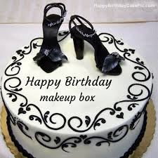 fashion happy birthday cake for makeup box