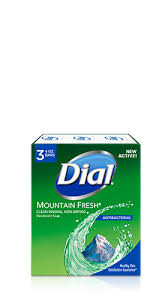 3 mg/m3 acgih twa (respirable fraction). Dial Soap Mountain Fresh Antibacterial Bar