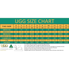 Size Chart For Ugg Boots 2019