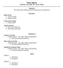 Resume Template For College Students   Free Resume Example And    