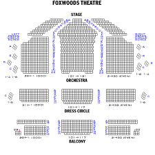 foxwoods theatre seating chart