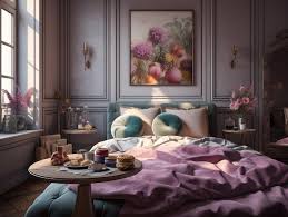 Premium Ai Image A Bedroom With A