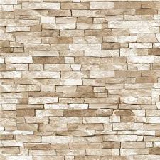 3d Effect Brick Wallpaper Beige Natural