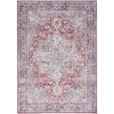 distressed traditional area rug