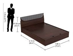 king size bed dimensions in feet india