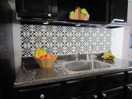 Splashes of color invigorate the entire kitchen. How To Stencil A Faux Tile Backsplash Hometalk