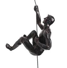 Industrial Style Climbing Man Resin