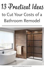 how to save money on a bathroom remodel