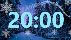 20 minute winter snow countdown timer