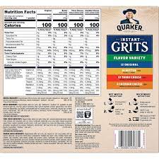 quaker instant grits 4 flavor variety