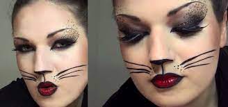 y cat makeup look with leopard spots