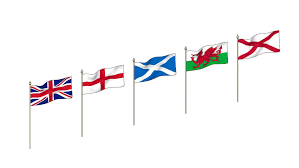 Like scotland, wales too has a mythical creature as its national animal. Great Britain Northern Ireland Flags On Poles 3d Warehouse