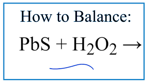 how to balance pbs h2o2 pbso4 h2o