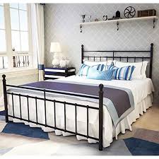 metal bed frame queen size with