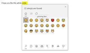 insert emoji in outlook quickly with