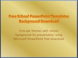 Free School Powerpoint Templates Download Background Presentation