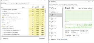 If windows 10 shows 100% disk usage only at specific times, scheduled disk defragmentation could be the cause. Windows 10 Disk Usage 100 Super User