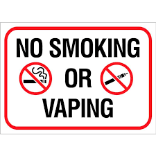 no smoking or vaping visual workplace