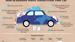 how to remove water stains from your car