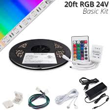 Basic 24v High Output Led Tape Light Kit Rgb Yard Envy