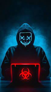 neon mask hacker hackers lonely
