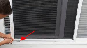how to remove sliding gl door screen