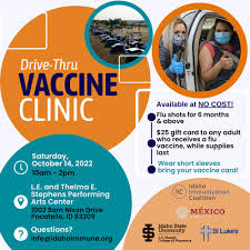 drive thru flu and covid vaccine clinic