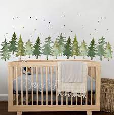 Room Wall Decal Fabric Pine Tree