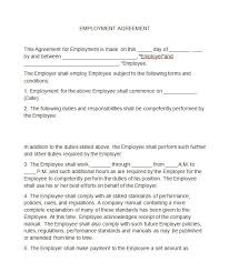 40 Great Contract Templates Employment Construction