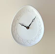 Silent Teardrop Wall Clock Oval Wall