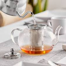 Acopa Lotus 42 Oz Glass Teapot With