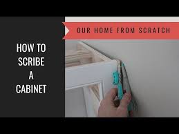 how to scribe a cabinet you