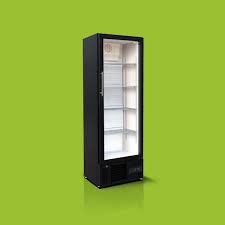 Upright Slim Bar Fridge Single Glass