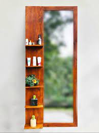 mirror with wooden frame wall decor
