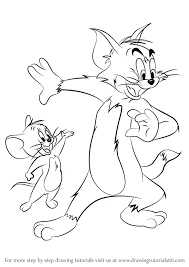 how to draw tom and jerry tom and