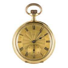 yellow and rose gold pocket watch from