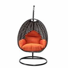 modern iron orange and black swing