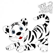 white tiger ilration s