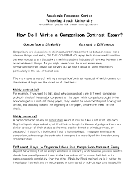 contrast essay format how to write a compare and contrast essay 