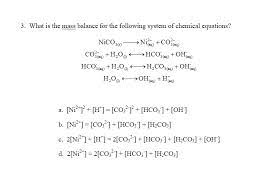 Solved 3 What Is The Mass Balance For