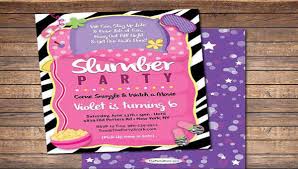16 slumber party invitation designs