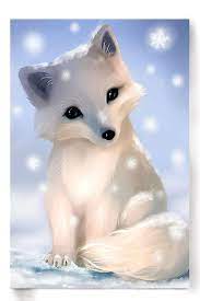 Anime snow fox