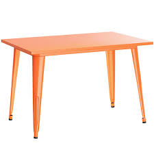 orange dining height outdoor table