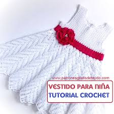 vestido para nenas tejido al crochet