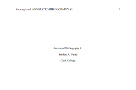 Apa annotated bibliography cover page sample   Verbs homework ks 