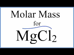 molar m molecular weight of mgcl2