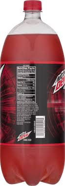 mountain dew code red cherry flavored