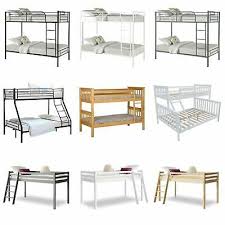 We are the uk's leading supplier of divan beds, bed frames and luxury mattresses. Double Bed Kids Children Wood Metal Single Bed Frame Triple Sleeper Bunk Beds Uk 105 99 Picclick Uk