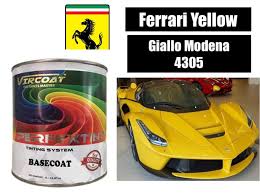 Ferrari Yellow Vircoat 2k Car Paint